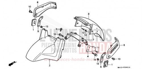 AILE AVANT (ST1100AT/AV/AW) ST1100AW de 1998